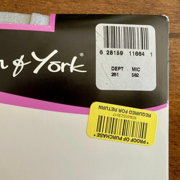 Preston & York Pantyhose Sheer Control Top Size: Medium, Color: Silver - Picture 6 of 10